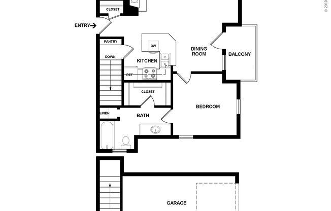 1 bed, 1 bath, 704 sqft, $1,500
