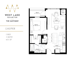 1 bed, 1 bath, 654 sqft, $1,820