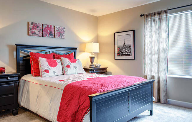 Primary apartment Bedroom with Window