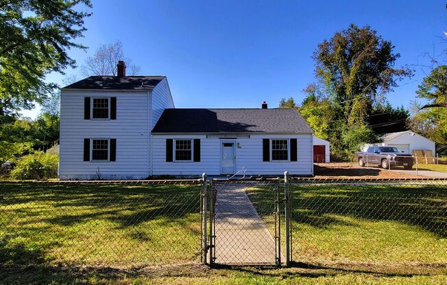 Revamped 4 bedroom on large lot off of Elkhardt Road.