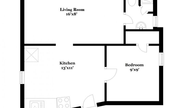 1 bed, 1 bath, 275 sqft, $1,519, Unit 514-4