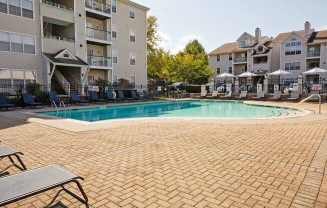 Swimming Pool And Relaxing Area at Town Walk at Hamden Hills, Hamden, CT