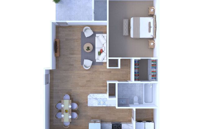 1 bed, 1 bath, 724 sqft, $1,795