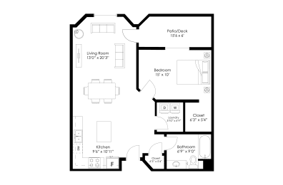1 bed, 1 bath, 800 sqft, $1,590