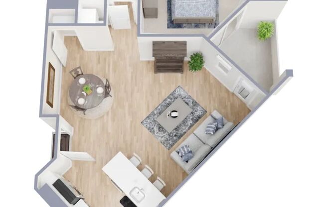 1 bed, 1 bath, 808 sqft, $1,749, Unit 211