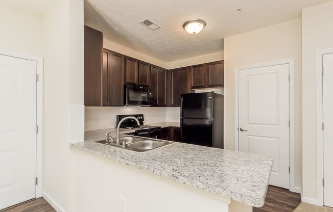 kitchen in apartment