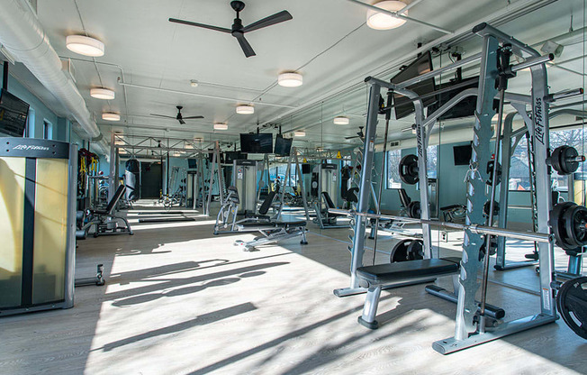 Two Story Fitness Center at St. Marys Square Apartments, Raleigh, NC, 27605
