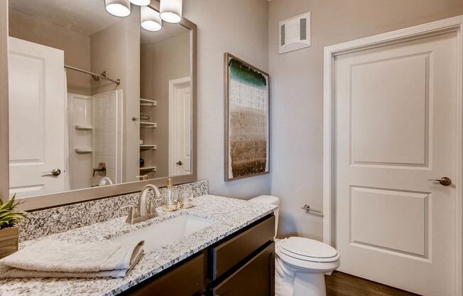 The Ranch at First Creek Apartments Model Bathroom