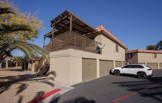 Charming 2nd floor townhome with large, covered patio, 1 car garage
