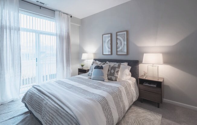 our apartments offer a bedroom with a king sized bed