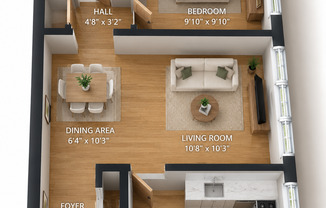 Spacious & Affordable Highland Park 1BR Near St. Kate’s — Only $1,049!