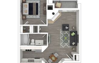 1 bed, 1 bath, 657 sqft, $1,079