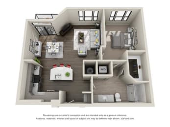 1 bed, 1 bath, 906 sqft, $1,615