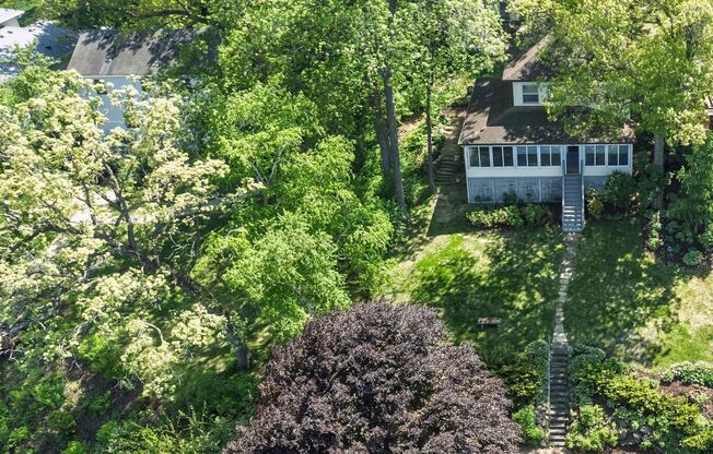 Lake Mendota 3BR Home for 12-Month Lease – Spring Harbor, 50' Shoreline, Unfurnished
