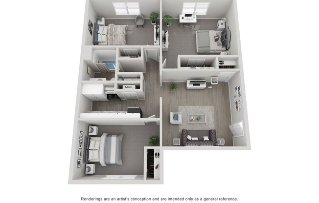 3 beds, 1 bath, 870 sqft, $1,475