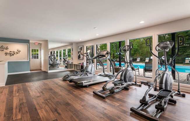 Fitness Center at Carrington Apartments in Hendersonville TN March 2021