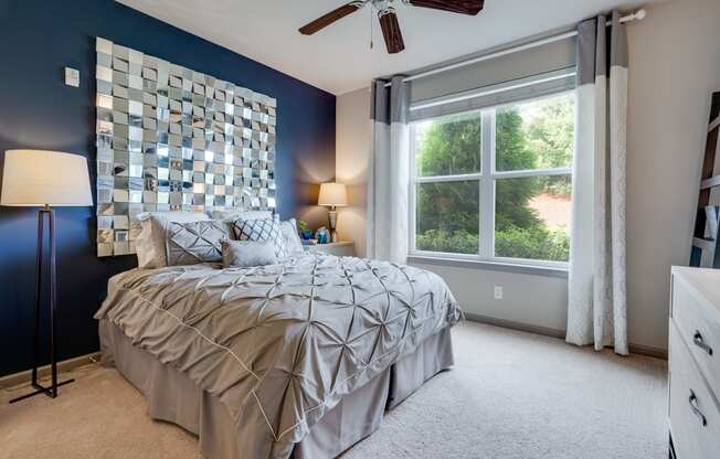 Spacious Bedroom With Plush Carpeting