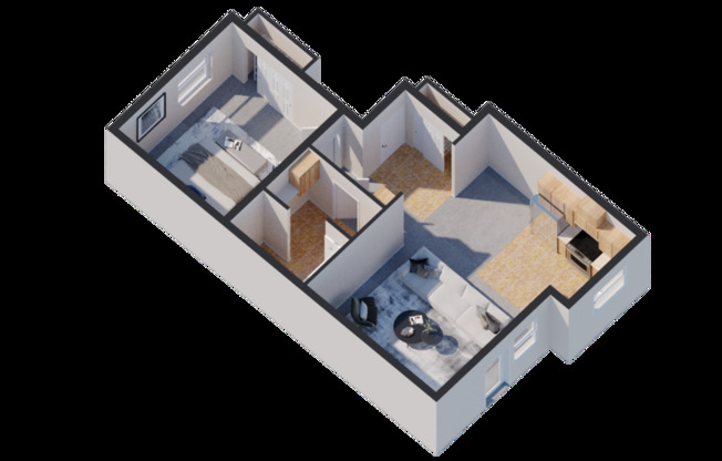 1 bed, 1 bath, 725 sqft, $1,245, Unit 1684-202
