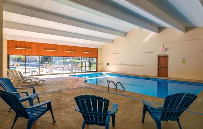 indoor pool chairs at Glen at Burnsville, Minnesota, 55337