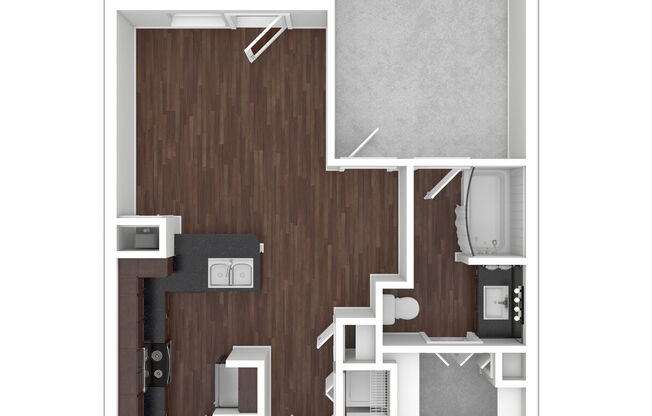 1 bed, 1 bath, 675 sqft, $1,445