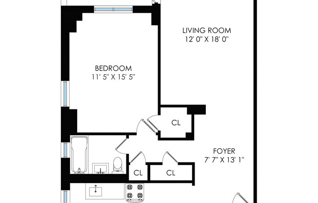 1 bed, $3,900, Unit 1707