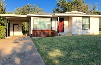 FOR LEASE! Cute 2 BR - 1 BA - 1 CP Frame Home With New Interior Paint. Large Fenced Backyard with a Nice Storage Building.