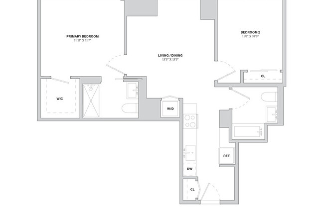 2 beds, 2 baths, $7,910, Unit 62A