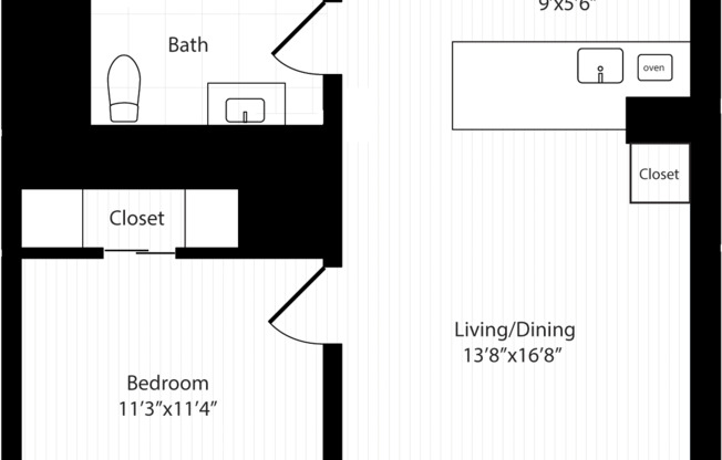 1 bed, 1 bath, 700 sqft, $3,240, Unit 616