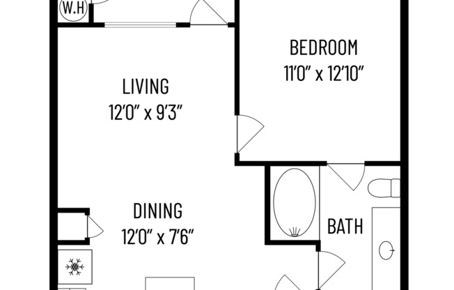 1 bed, 1 bath, 700 sqft, $1,585, Unit 4105