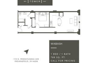 1 bed, 1 bath, 788 sqft, $1,249, Unit 203