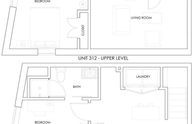 2 beds, 2 baths, 800 sqft, $1,445, Unit 312 - A