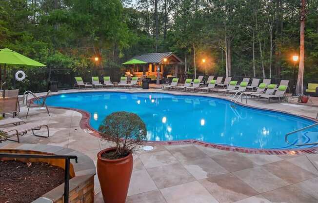 Crystal Clear Swimming Pool at Lagniappe of Biloxi Apartment Homes, Mississippi