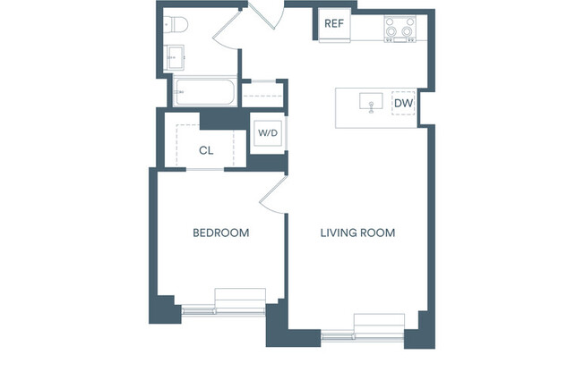 1 bed, 1 bath, $3,260, Unit 710S