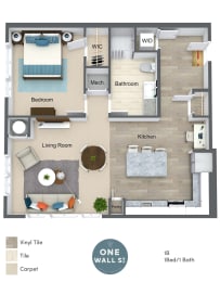 1 bed, 1 bath, 778 sqft, $2,283