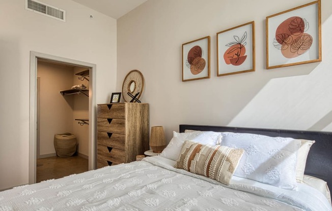 Spacious Bedroom With Comfortable Bed at Residences at Richmond Trust, Virginia