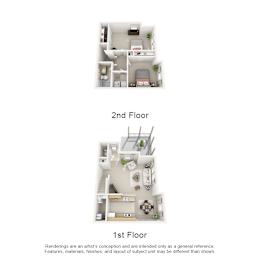 2 beds, 1.5 baths, 1,158 sqft, $1,668