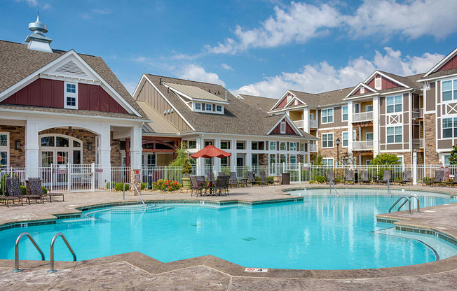 Pool at luxury apartments in Charlotte NC at Pavilion Village, Charlotte, 28262