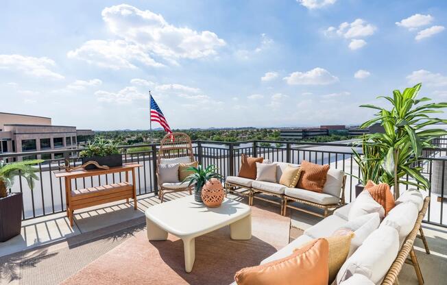 Take in expansive views from the rooftop terrace, perfect for relaxing, socializing, or soaking up the Arizona sun.