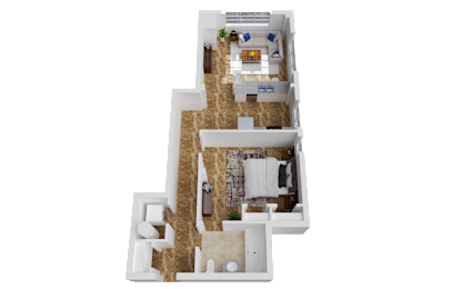 1 bed, 1 bath, 745 sqft, $1,550