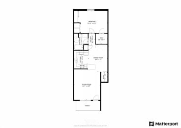 1 bed, 1 bath, 1,000 sqft, $1,129