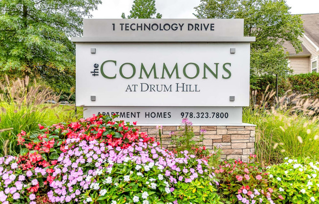 The Commons at Drum Hill Front Signage