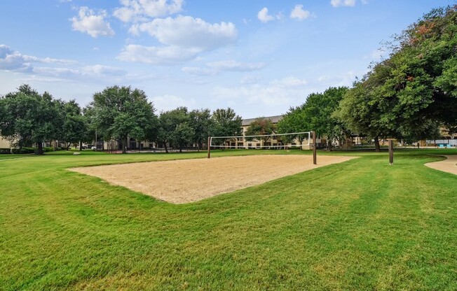 Sand Volleyball Court at The Canyons Apartments, Texas, 76116