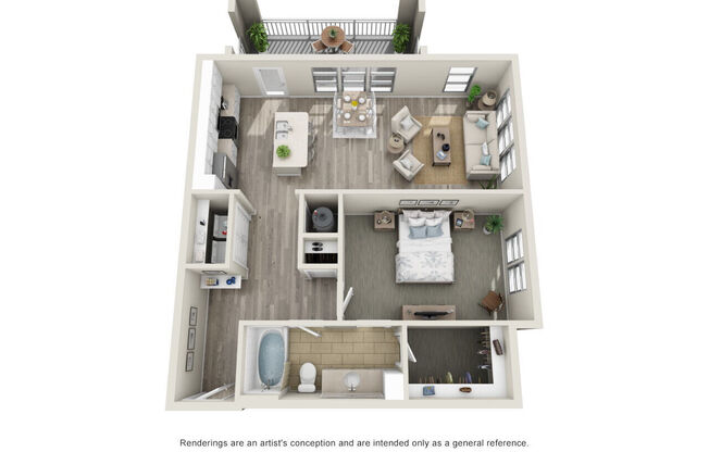 1 bed, 1 bath, 977 sqft, $1,979