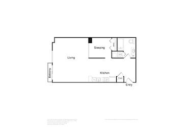 Studio, 1 bath, 710 sqft, $1,491
