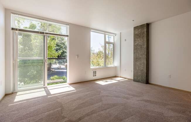 large bedroom windows at Mural, Seattle, WA 98116