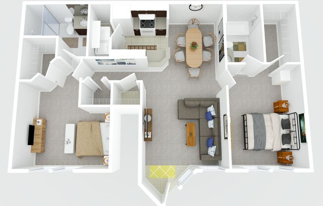 2 beds, 2 baths, 1,020 sqft, $1,470, Unit 6-2501 Emerson Cir.