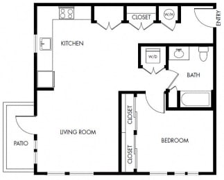 1 bed, 1 bath, 835 sqft, $1,650