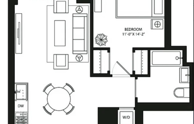 1 bed, 1 bath, 741 sqft, $5,650, Unit 29B