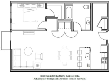 1 bed, 1 bath, 966 sqft, $2,755