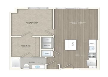 1 bed, 1 bath, 674 sqft, $2,119